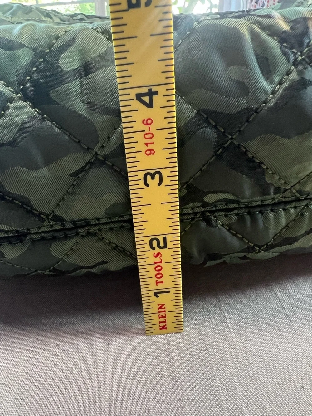Steve Madden Large Quilted Camo Cosmetic Bag Travel Toiletry Organizer